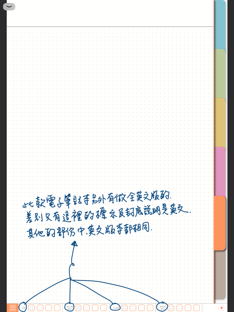 digital notebook - 中英文版差異 - 手寫說明 | me.Learning