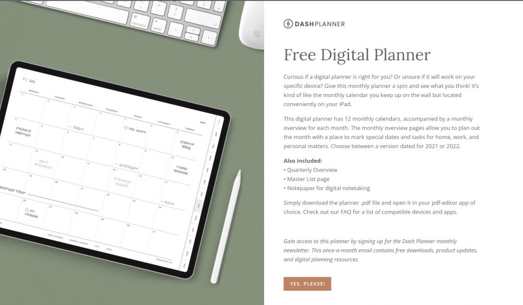 2022 dashplanner 2 | 免費下載10個 iPad 電子手帳 digital planner 可用在 GoodNotes 和Notability - 2022年度整理 | me.Learning | digital paper | goodnotes | Notability