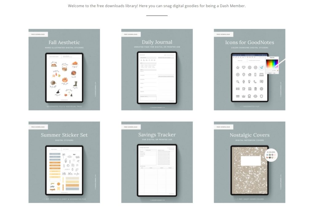 2022 dashplanner 3 | 免費下載10個 iPad 電子手帳 digital planner 可用在 GoodNotes 和Notability - 2022年度整理 | me.Learning | digital paper | goodnotes | Notability